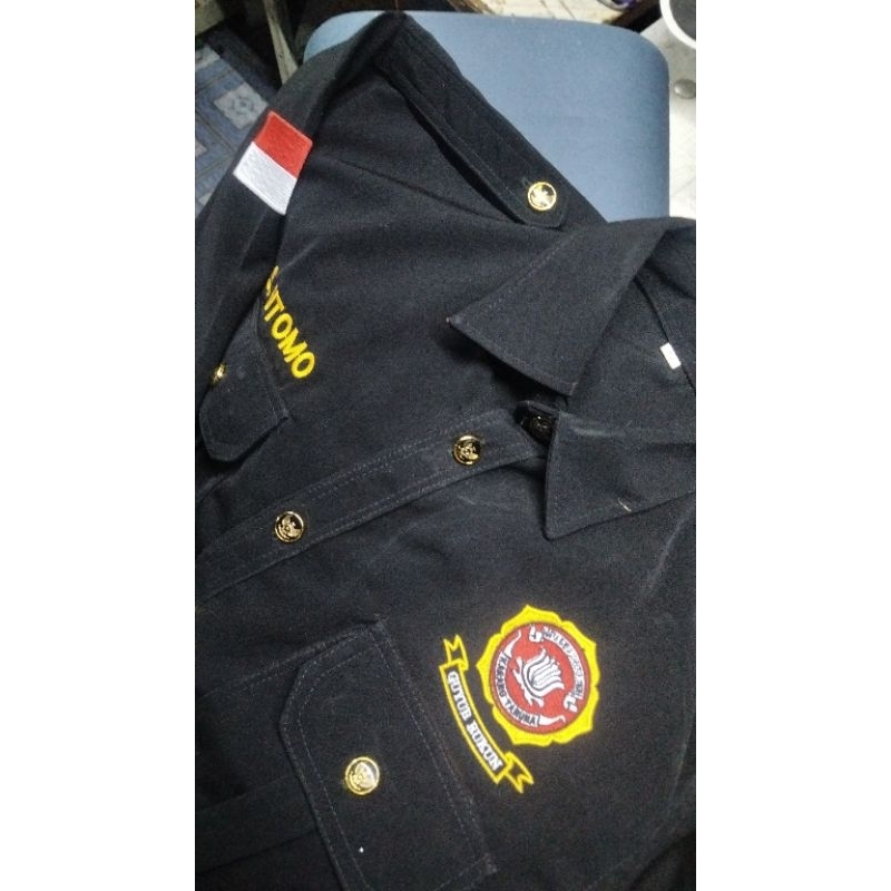 Kemeja safari / PdL / pdh pagar nusa Bordir custom