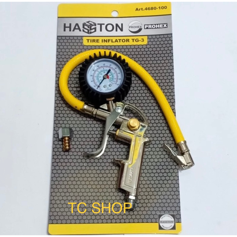 Tire Inflator PROHEX Alat Isi Angin Ban Pressure Gun Ukuran Angin Ban