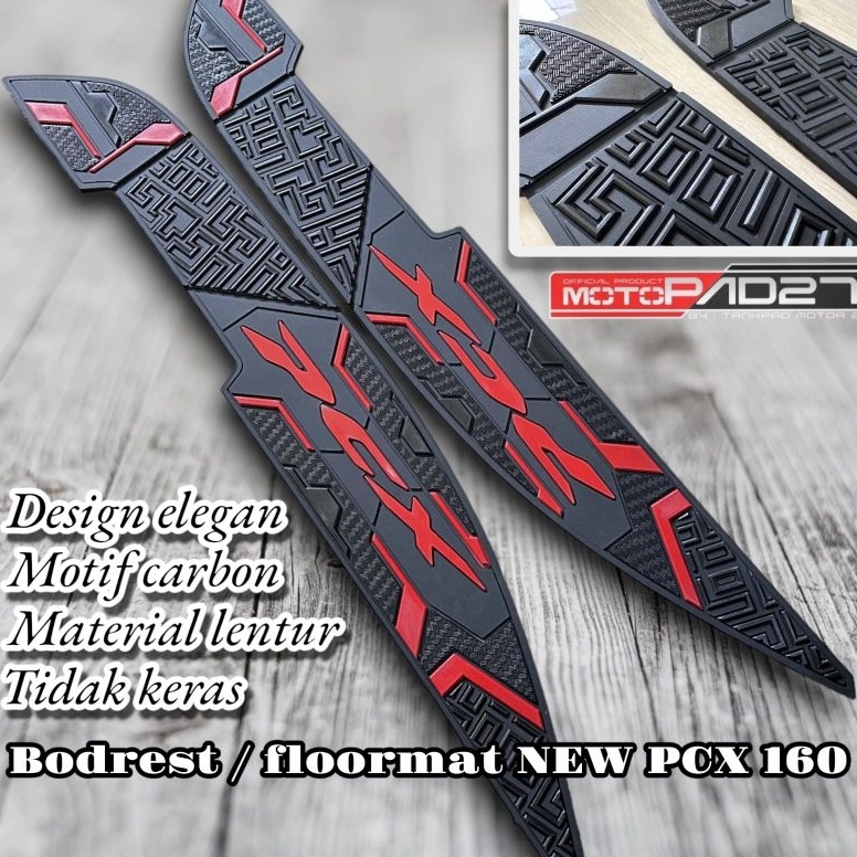 Langsung Beliii.. Karpet Motor Pcx 160 2021-2023 Bordes pijakan kaki Pcx 160 2021-2023 Alas kaki Pcx
