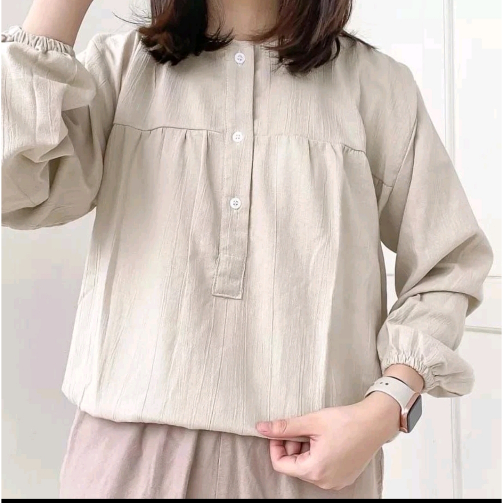 terbaru blouse rayon crinkle /sorain blouse rayon crinkle premium