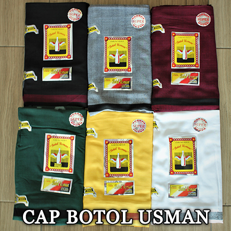 SARUNG TENUN GOYOR ORIGINAL CAP BOTOL USMAN - SARUNG TENUN ASLI BUKAN PRINTING