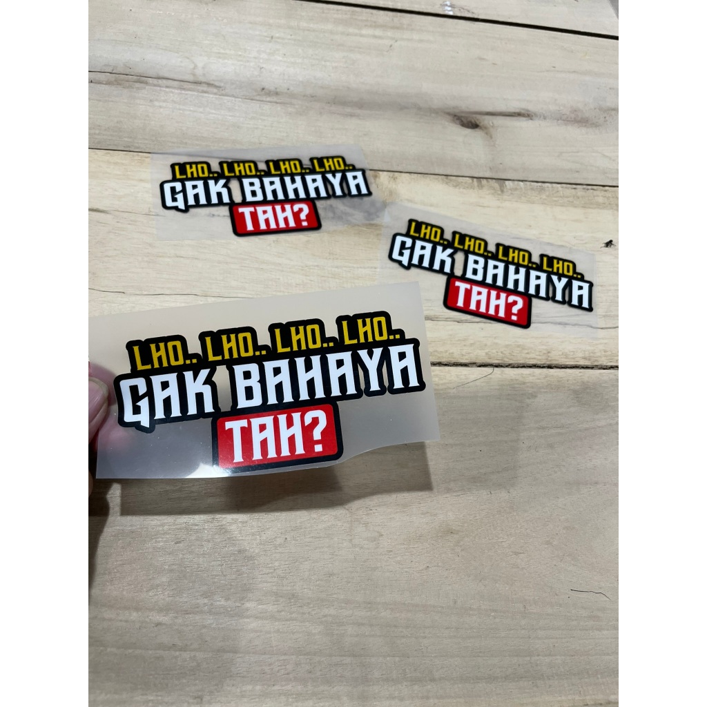 

stiker lho lho lho ngak bahaya ta