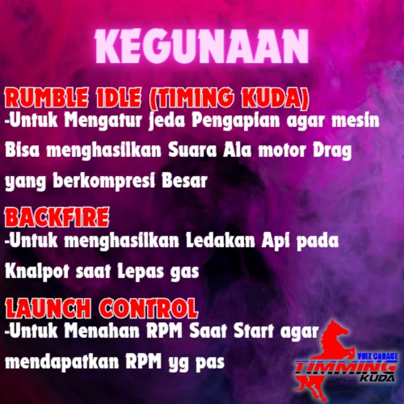 CUCI GUDANG MODUL Backfire, Helikopter & Timing kuda SEMUA MOTOR