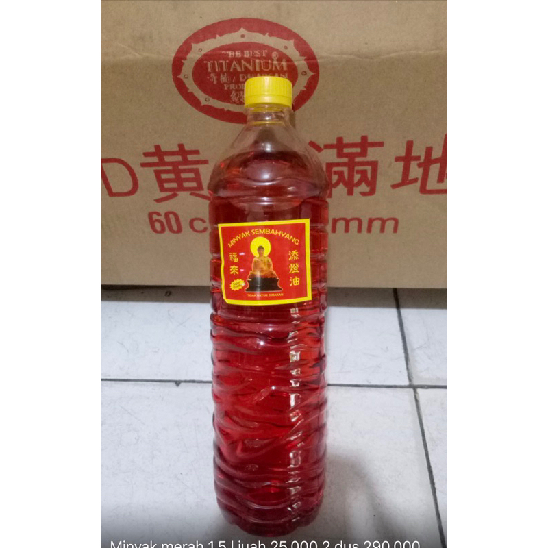 

Minyak Sembahyang 1'5 Liter pengiriman instan/sameday