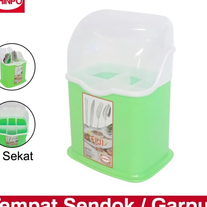 Terkini ( BISA COD ) PROMO SHINPO SIP 616 FIJI / TEMPAT SENDOK PLASTIK DENGAN TUTUP / TEMPAT SENDOK 