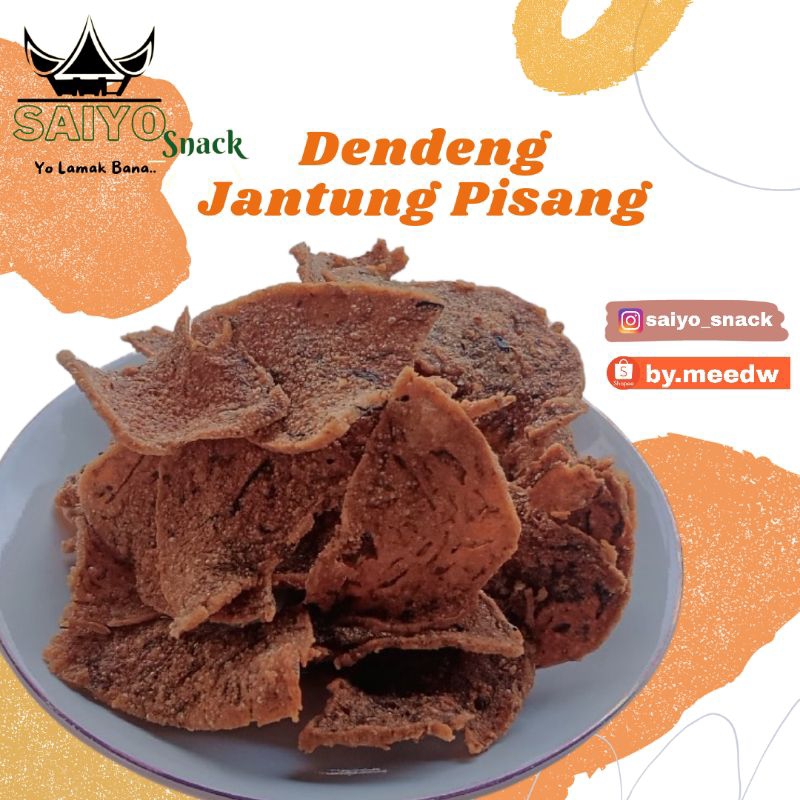 

SAIYO SNACK / DENDENG JANTUNG PISANG 250 gr / 500 gr / 1000 gr / DENDENG PADANG GURIH ENAK / KUE LEBARAN / OLEH OLEH KHAS PADANG / BY MEEDW