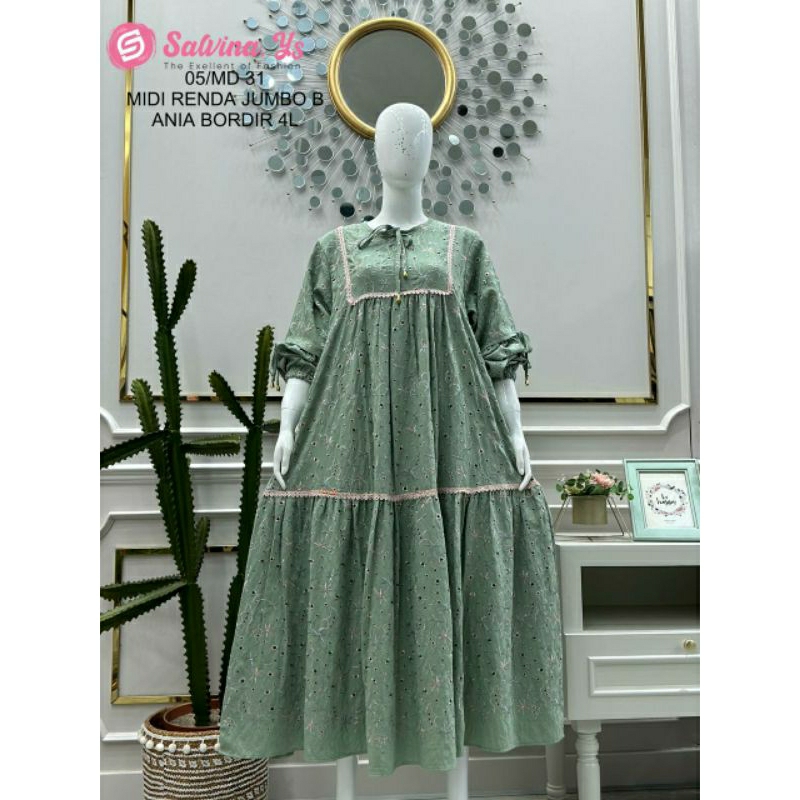 MIDI RENDA JUMBO B ANIA BORDIR 4L LD 110 PB 128 BY SALVINA Y.S
