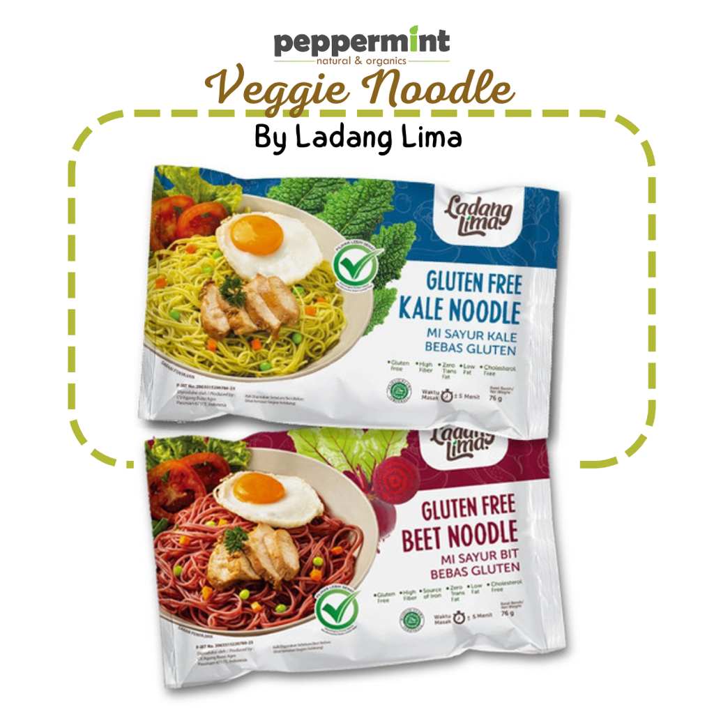 

Ladang Lima Gluten Free Veggie Noodle (76 gr) / Mie Instant Sehat