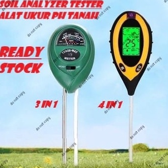 Tren Kekinian.. Digital Soil Analyzer Tester Meter Alat Ukur pH Tanah 3 &amp; 4 in 1