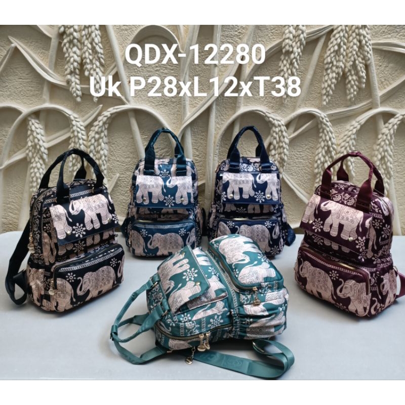 Tas Ransel Chibao QDX 12280 motif gajah