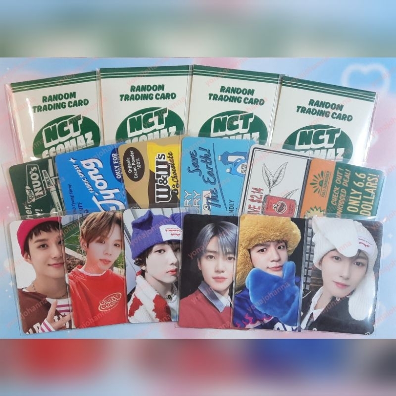 Unsealed Photocard PC MD TC Ccomaz Green ver Selca Konsep NCT Shotaro Jungwoo Haechan Hendery Jaemin