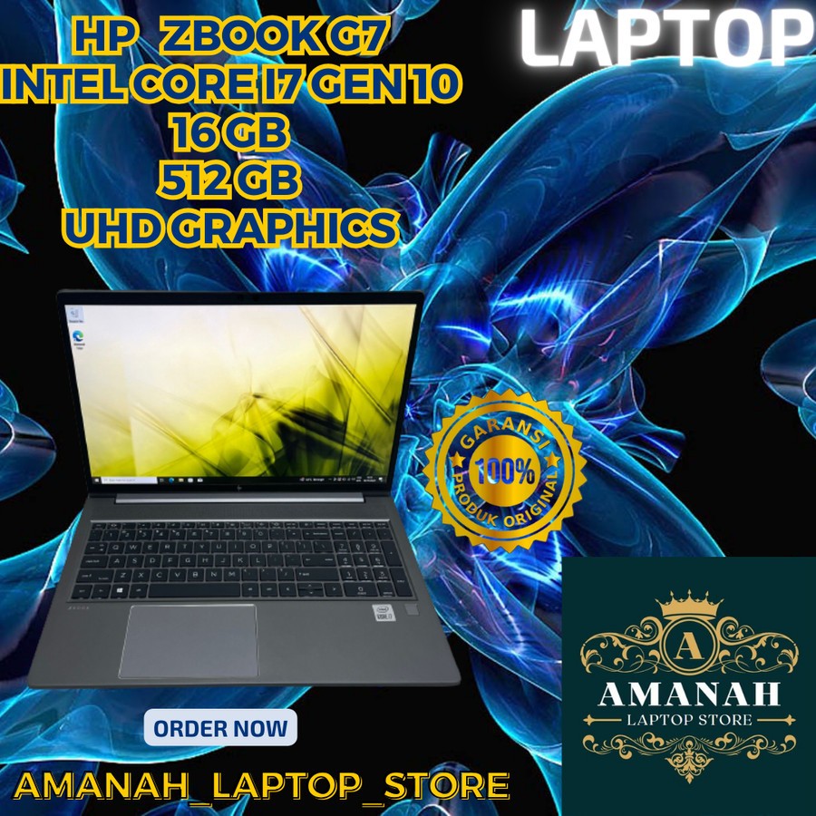 HP ZBOOK G7  16/512 GB  INTEL CORE I7 GEN 10