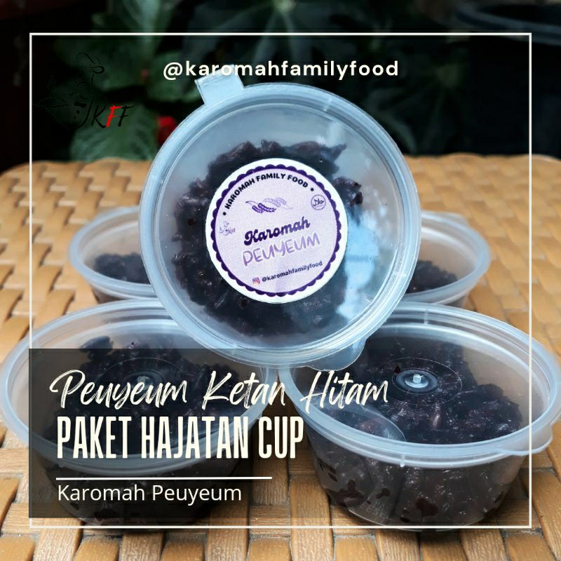 

《KFF》Peuyeum Ketan Hitam Premium Cup MINIMAL 50 pcs / Tape Ketan