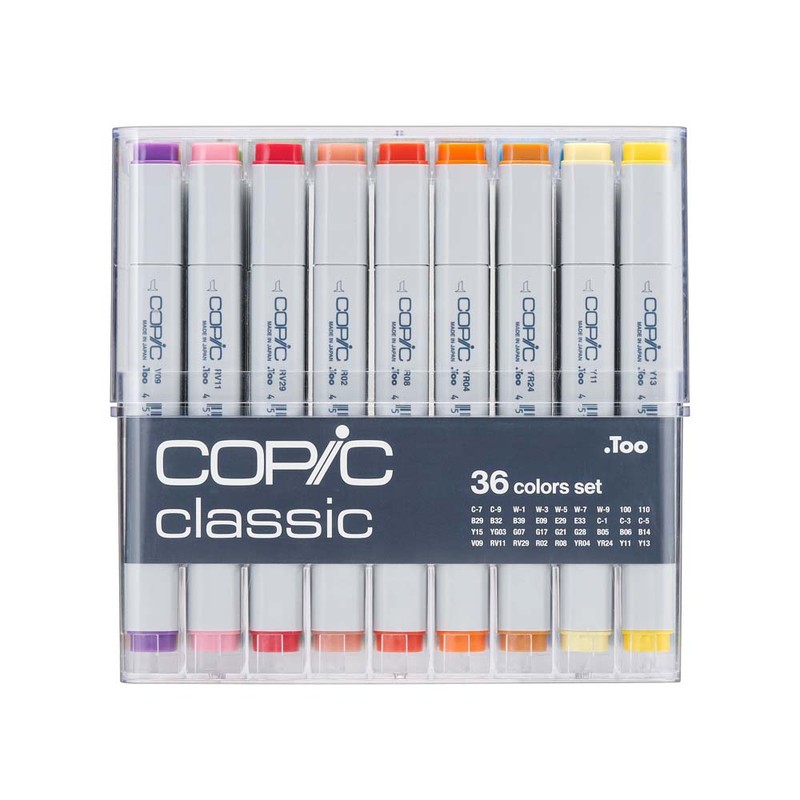 

Copic Marker Set 36 Basic Color Set