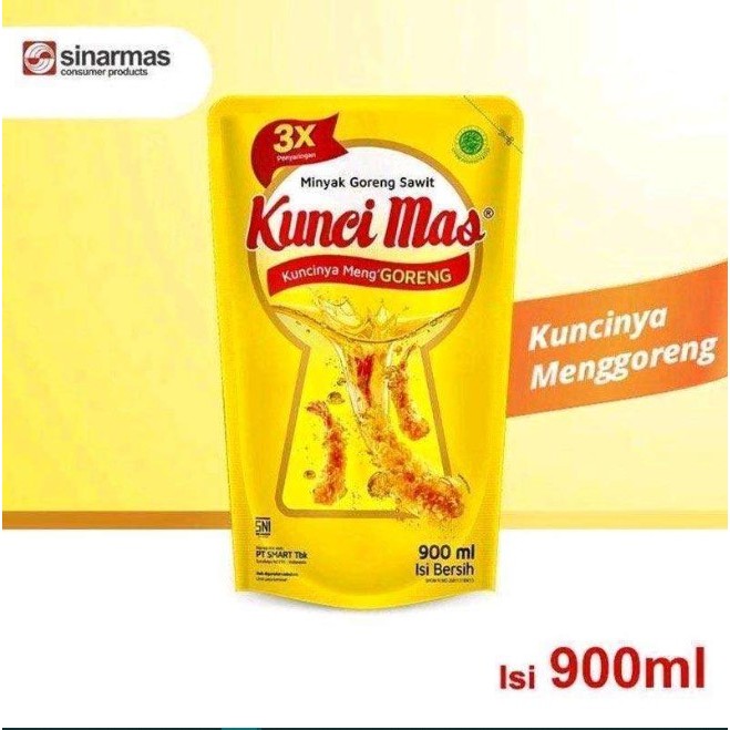 

Minyak Goreng Kunci Mas 900 ml - Kemasan Pouch