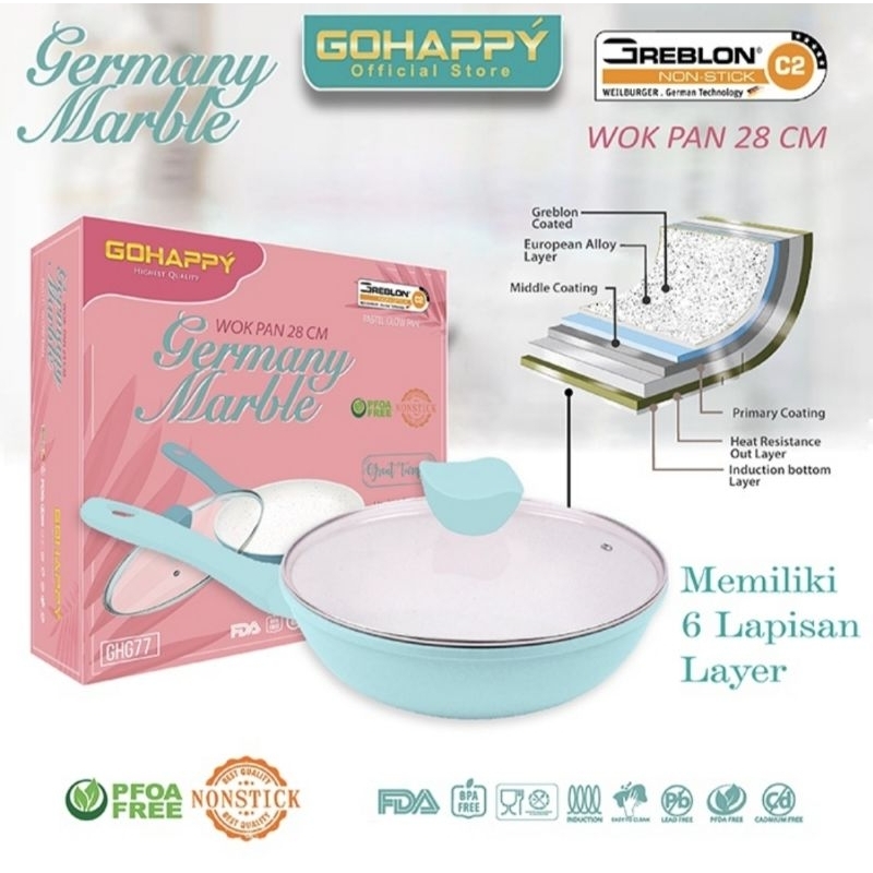 GOHAPPY GERMANY WOKPAN 28cm