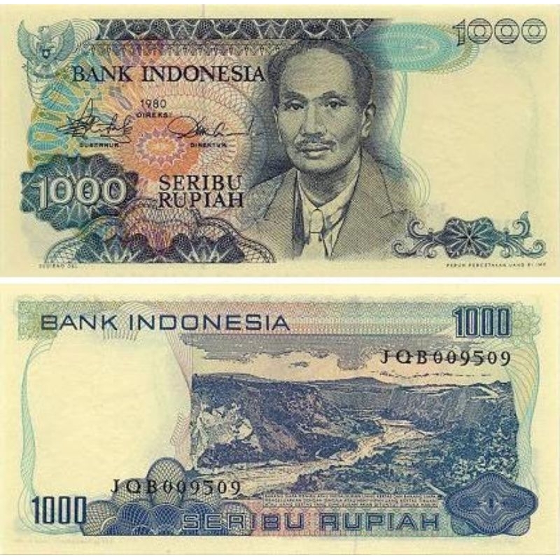 Uang Kuno 1000 Rupiah 1980 Dr. Sutomo UNC