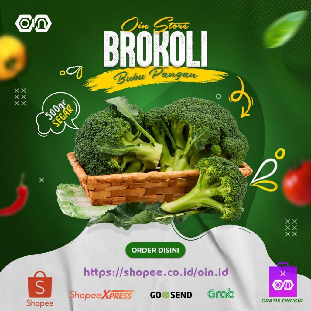 

Brokoli Hijau Segar 500 Gram Broccoli Sayur Sayuran Segar Bogor Boonifood