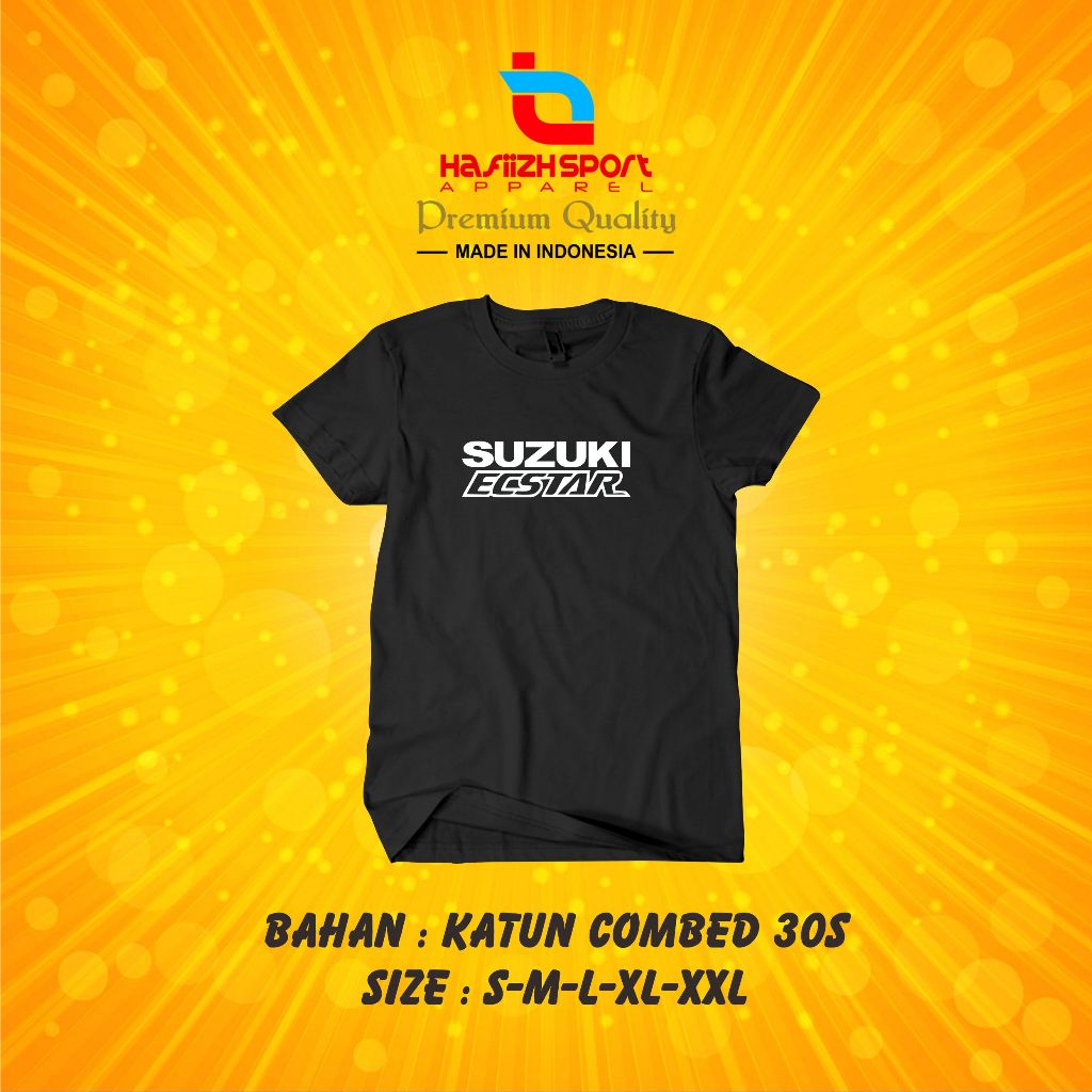 KAOS BAJU MOTOR SUZUKI ECSTAR SIMPLE PREMIUM