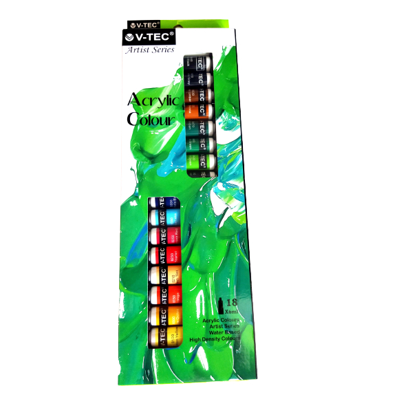 

Acrylic Colour 18 Warna V-TEC VT-618/A