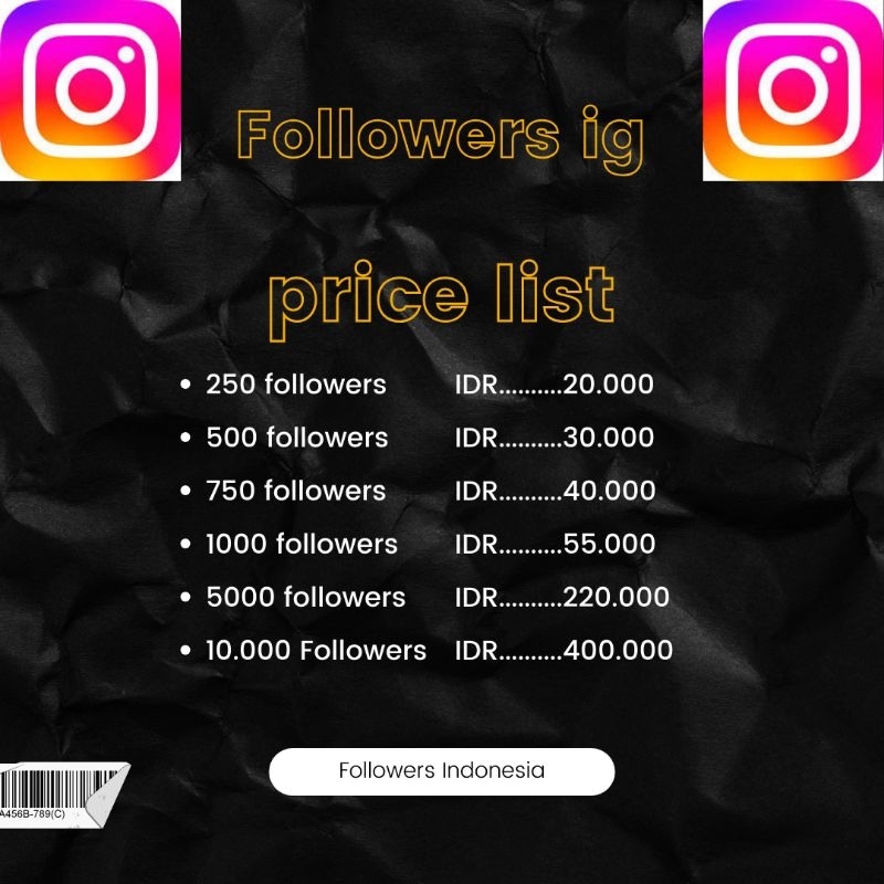 FOLLOWERS IG INDONESIA PERMANENT