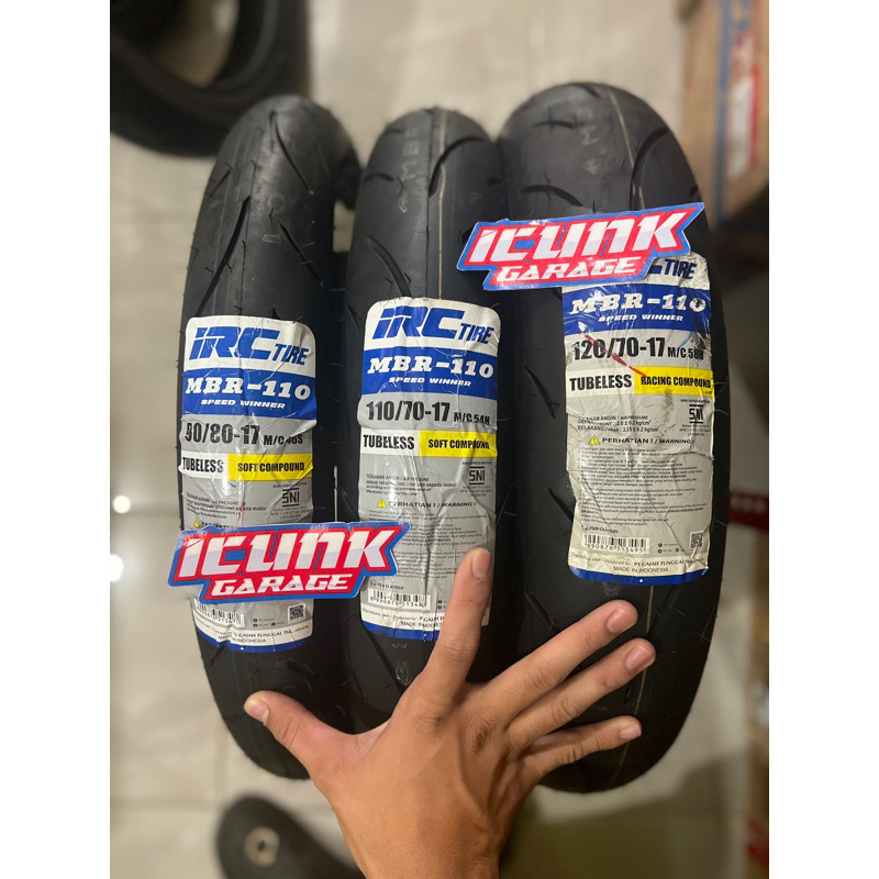 ban IRC MBR 110 SOFT compund & RACING compound 90/80-17 110/70-17 120/70-17