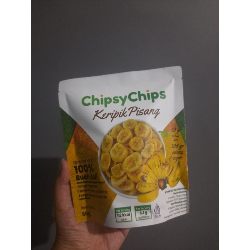 

Chipsy Chips Banana • Kripik Buah Pisang • 100% Buah Asli • Kualitas Ekspor • Kemasan 50gr