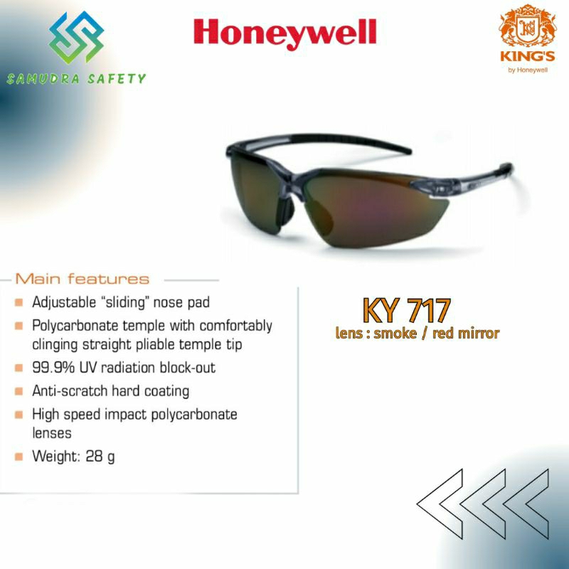 Kacamata Kings by Honeywell || Kacamata safety Kings KY 717 || Original 