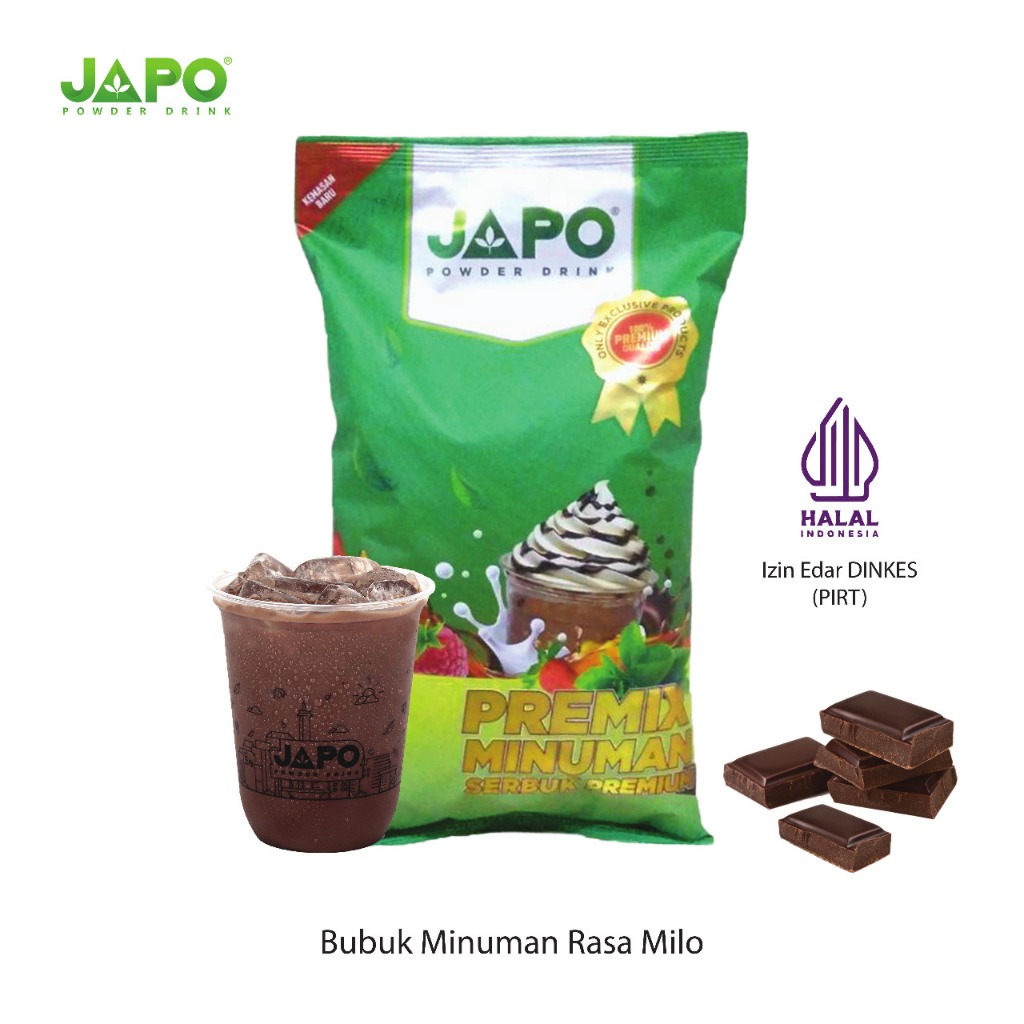 

BUBUK MINUMAN 1 Kg RASA MILLO JAPO PREMIUM POWDER DRINK | SERBUK MINUMAN COKLAT MALT STICKY MILK