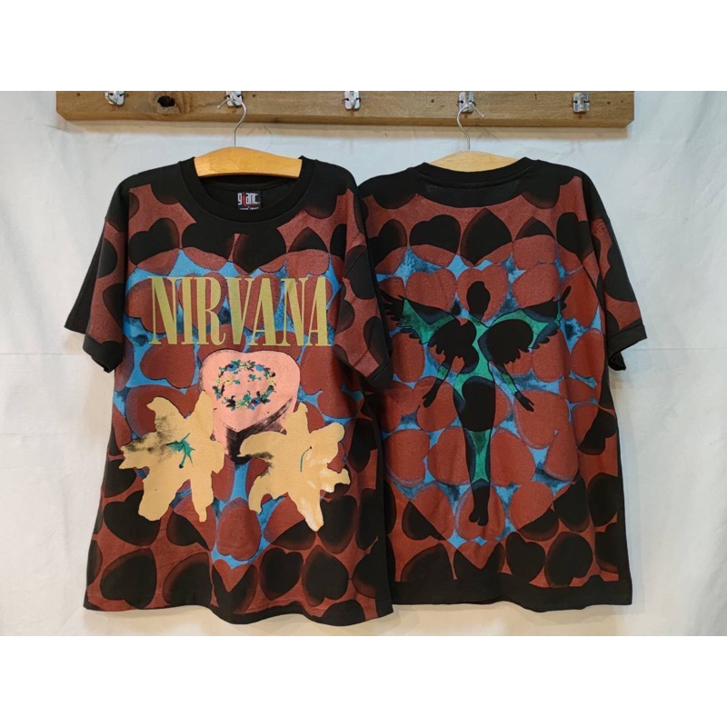 OVERSIZE T-SHIRT AOP BOOTLEG TAG GIANT “Nirvana Heart ShapeBox”