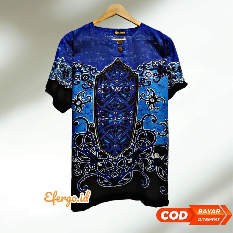 Baju dayak daisuki / baju uje motif dayak terbaru / baju harian pria wanita