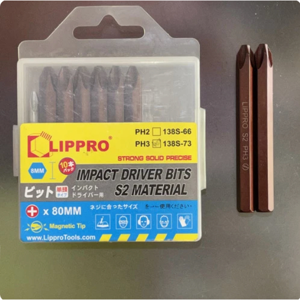 Mata Obeng Ketok PH3 (+) Lippro Impact Screwdriver PH3 Lippro