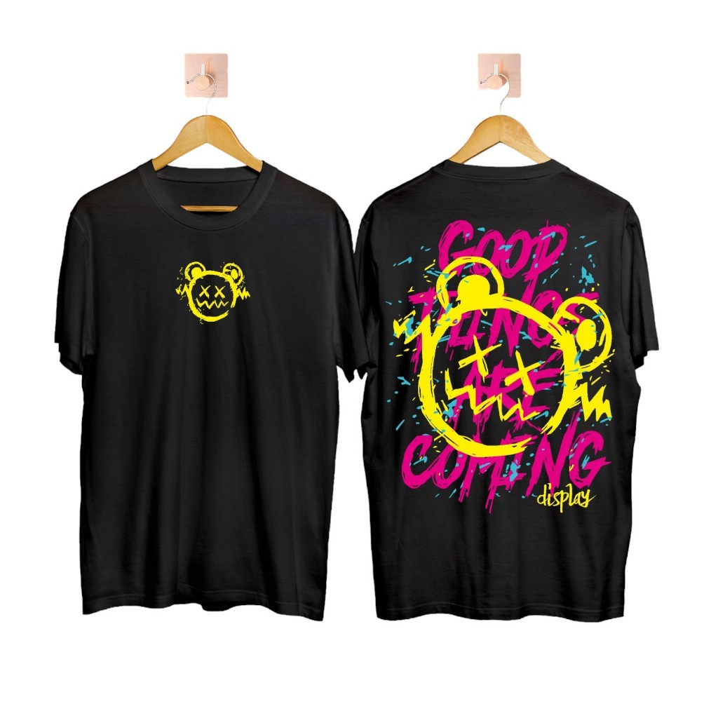 Baju Kaos Good Coming Hitam (COD)/Baju Brand Lokal/Brand Lokal Baju/Others/Kaos Pria Dewasa/Baju Bra