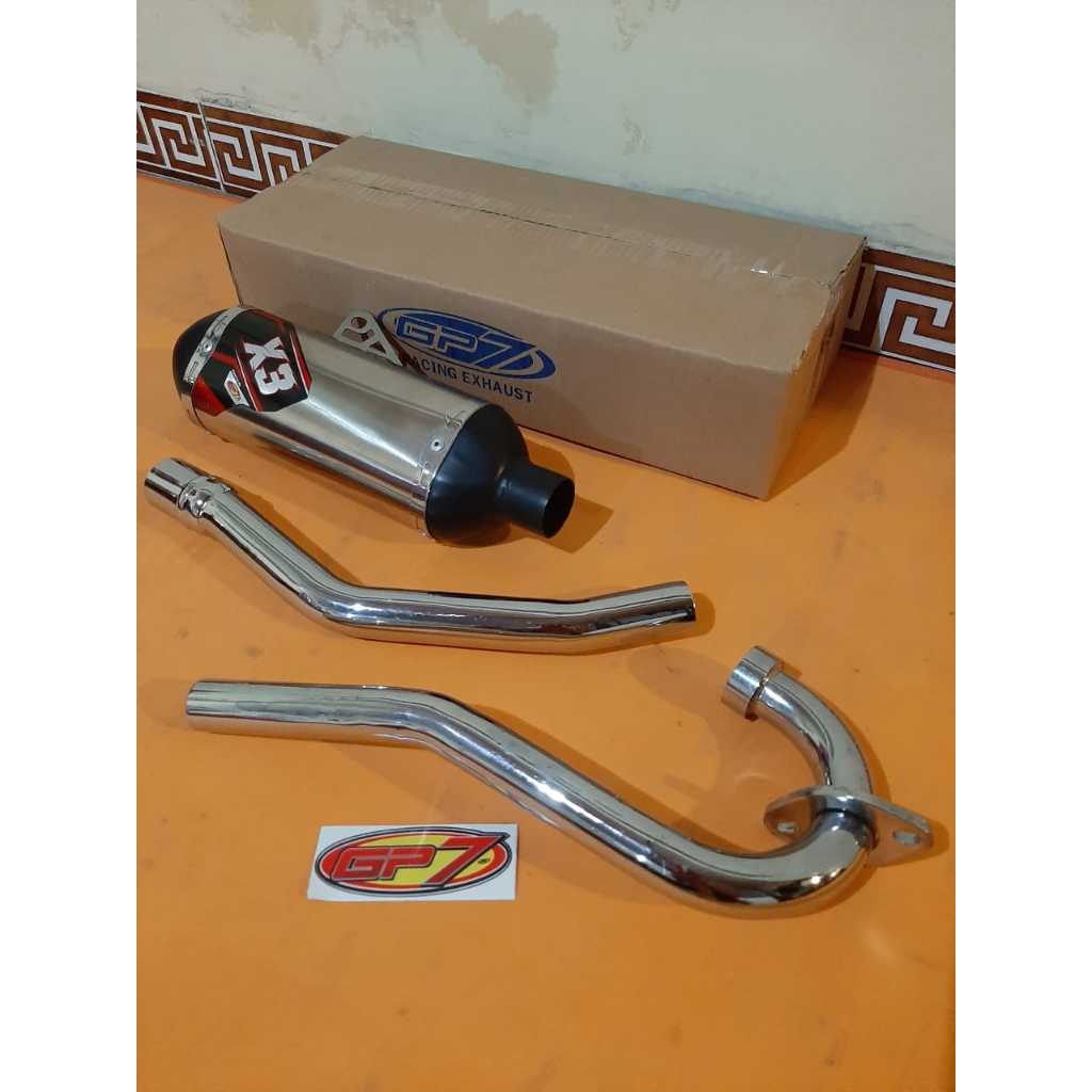 Knalpot GP7 Seri X3 Original PNP KLX 150 KLX S