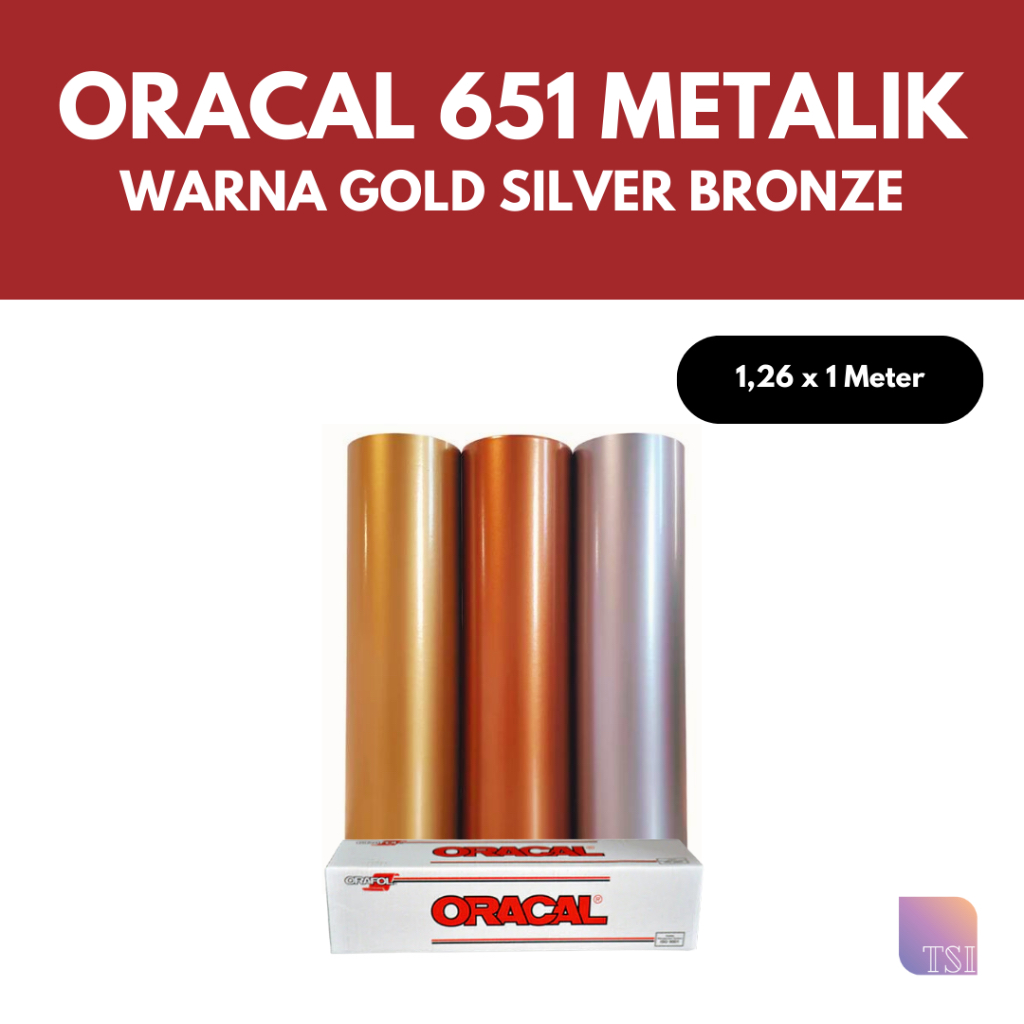 

Oracal Stiker 651 Metalik 090/091/092 Silver Gold Copper 1 Meter