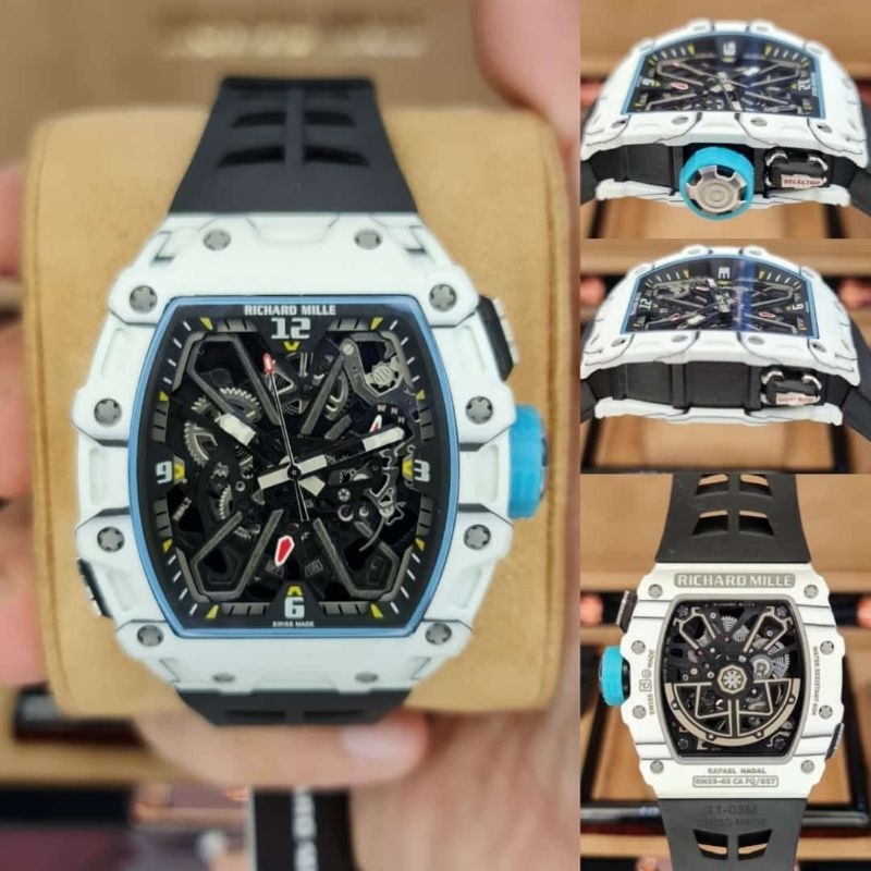 Jam tangan Automatic Swiss RM 35-03 Black Rafael Nadal Carbon fullset