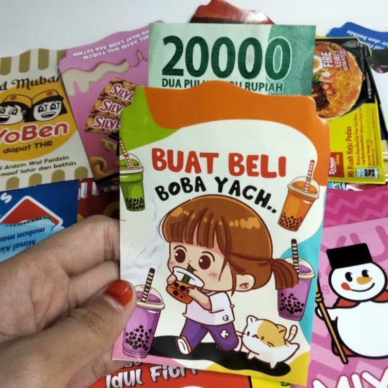 

Amplop Lebaran medium 1 Pack Isi 10pcs Karakter Lucu / Amplop Lebaran Snack / angpao idul Fitri / amplop idul Fitri / amplop thr