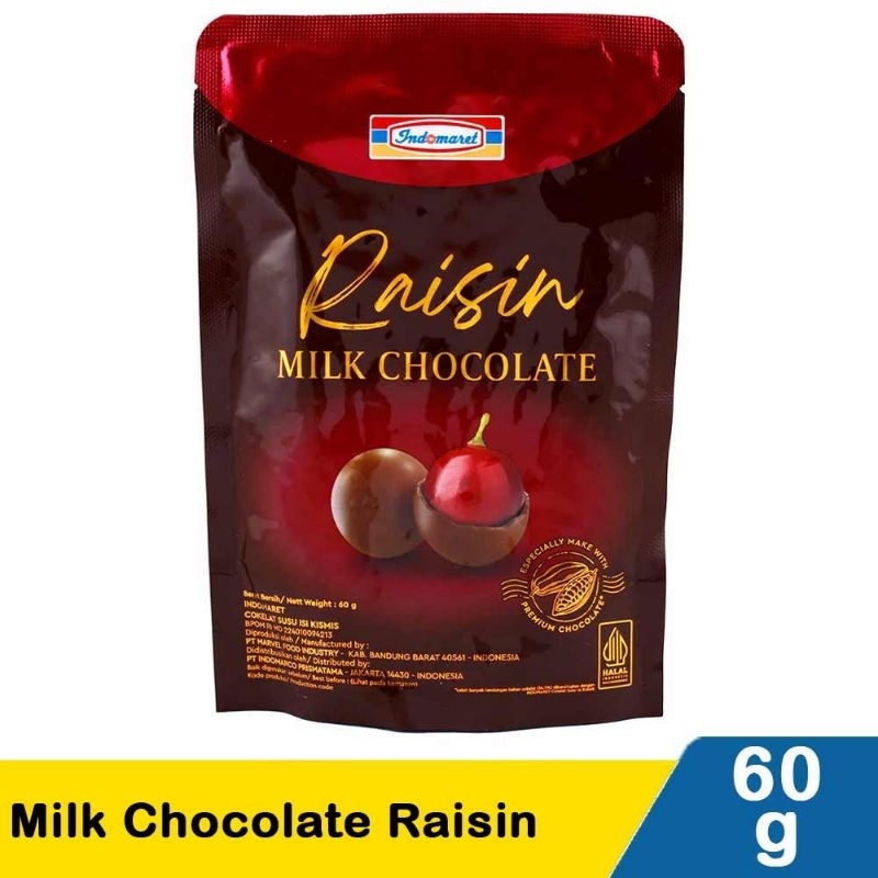 

Indomaret Milk Chocolate Raisin 60G