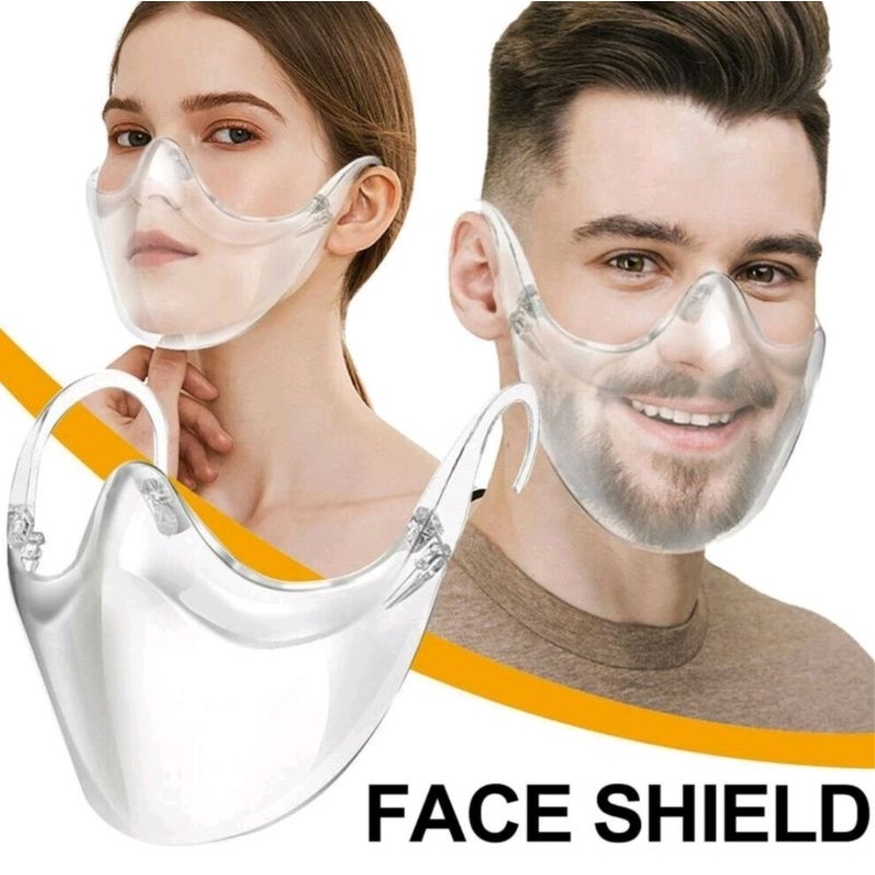 Face Shield Akrilik Premium Transparan - Face Shield Acrylic Penutup Mulut Transparan Face Shield Ka