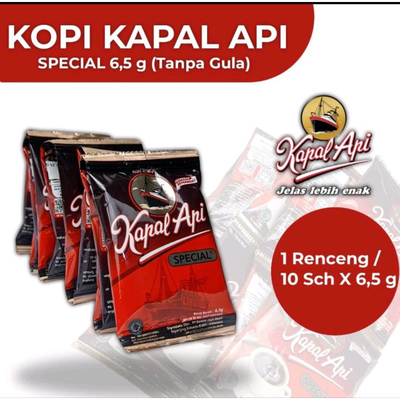 

bubuk kapal api renceng isi 10 sachet