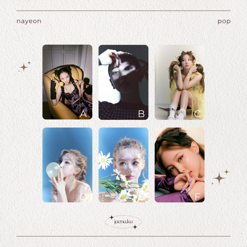 [NAYEON] PHOTOCARD POP NAYEON TWICE UNOFFICIAL
