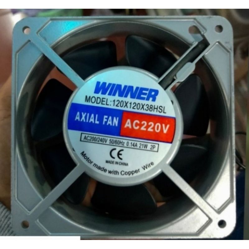 FAN AC WINNER 12cm x 12cm AC 220V GOOD QUALITY