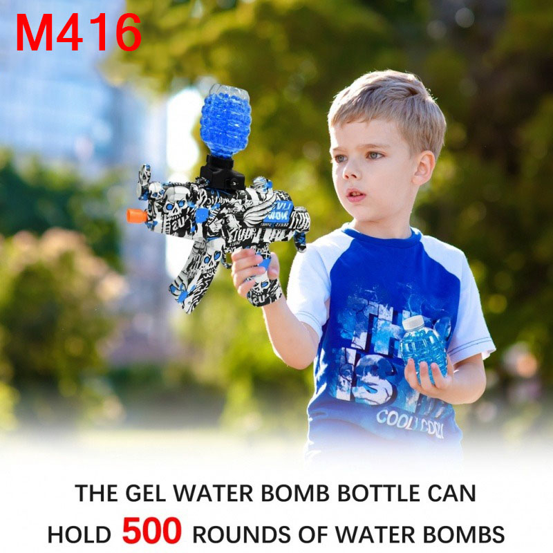 Hydrogel Impact Gun Mainan Anak Elektrik Pistol Gel Peluru Tembak Air Impact Gun Mainan Olahraga Saf