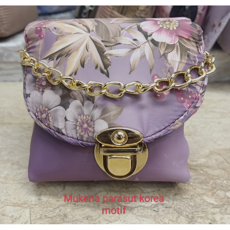 Mukenah Parasut Korea Mukenah Traveling Bahan adem Mukenah