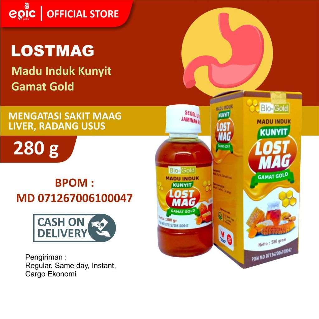 

Epicpicks Madu Lostmag Biogold Atasi Asam Lambung 280 gr