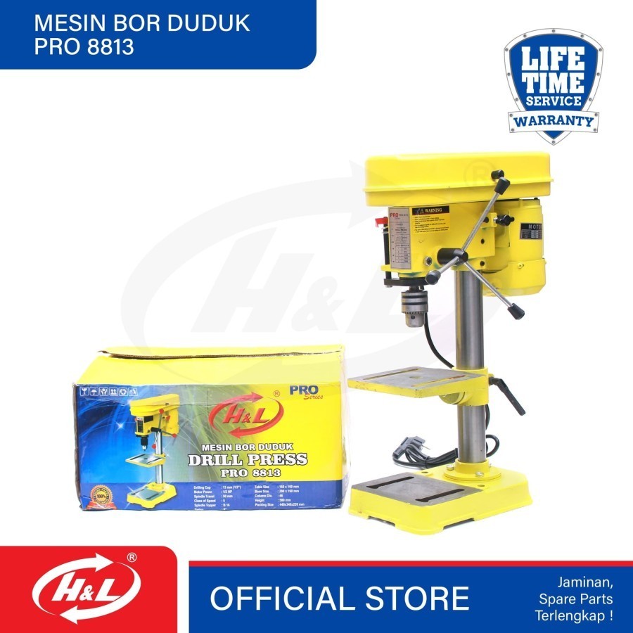 Mesin Bor Duduk 13mm 350Watt / Bench Drill bz 8113 BENZ Mollar
