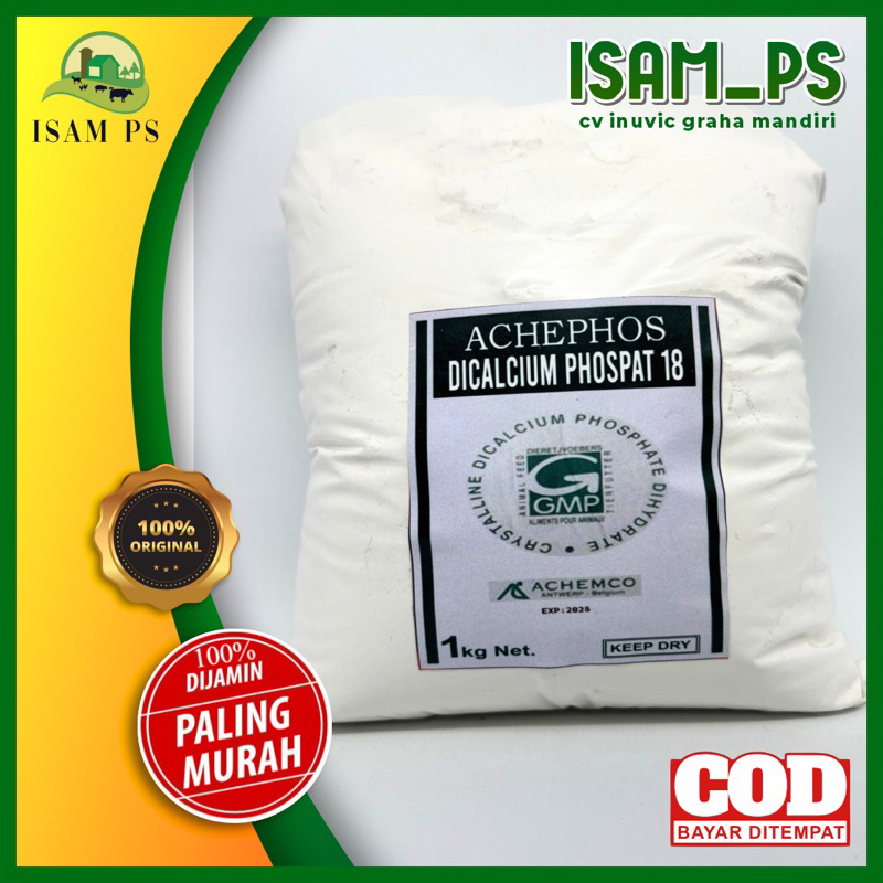Dicalcium phosphate DCP belgia 1kg(tepung kalsium)