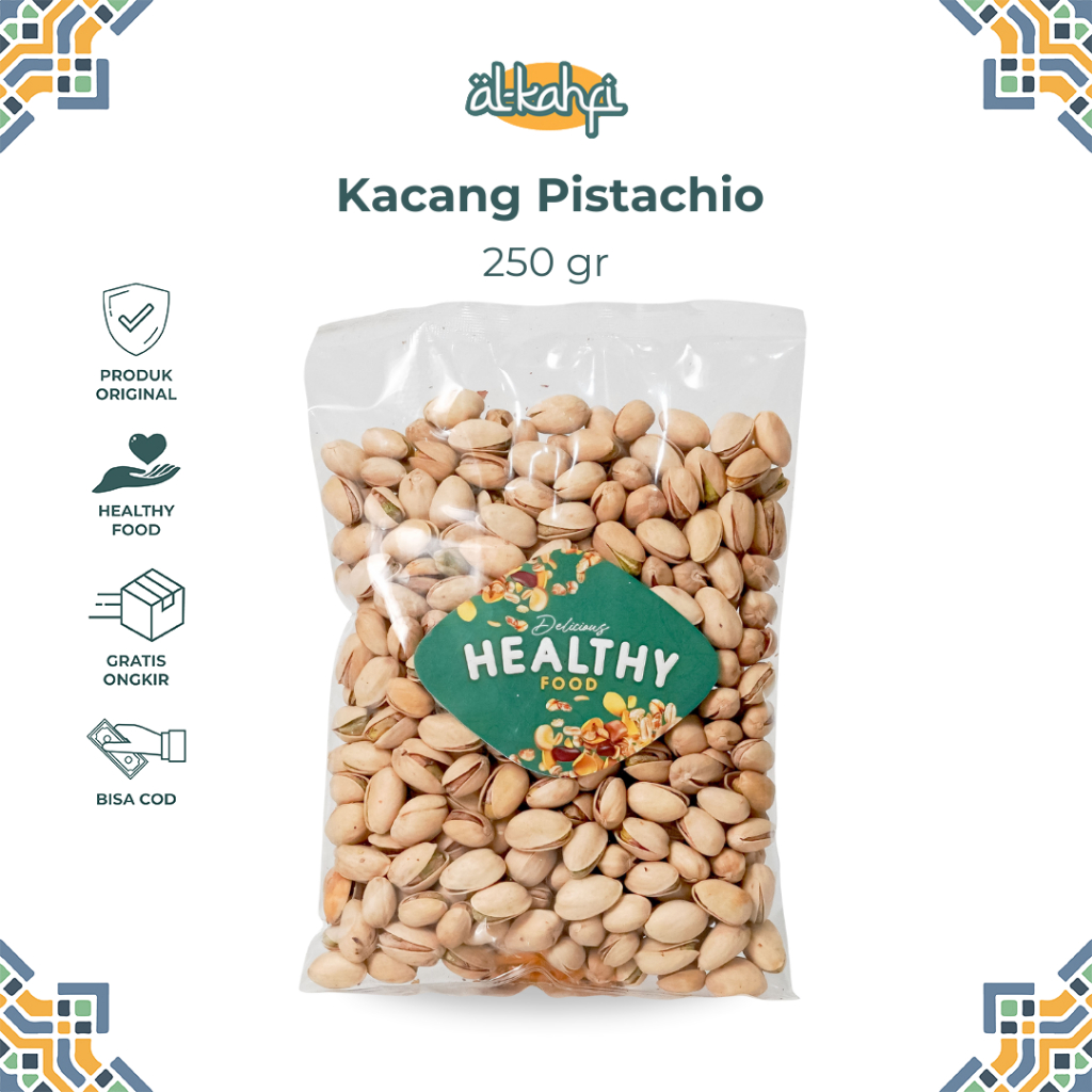 

Kacang Pistachio 250 Gram - Fustuk Kacang Ketawa Oleh Oleh Haji Umroh