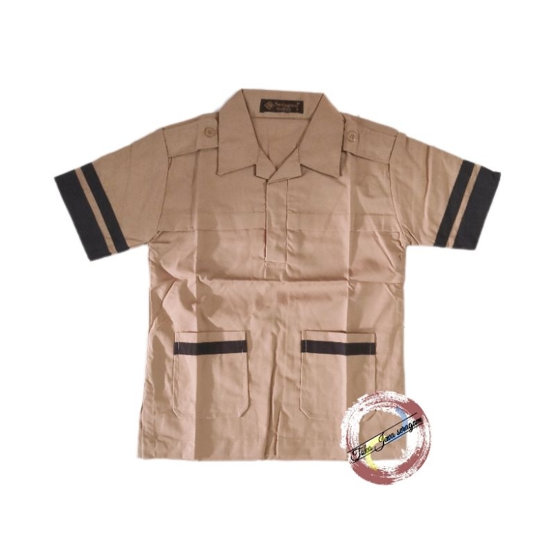 Baju Seragam SD Lengan Pendek Siaga Pramuka Merk Seragam Kemeja Seragam Sekolah