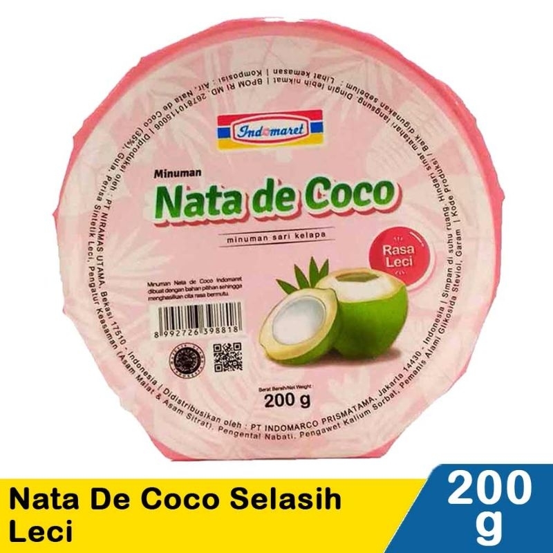 

Indomaret Nata De Coco Selasih Leci 200G